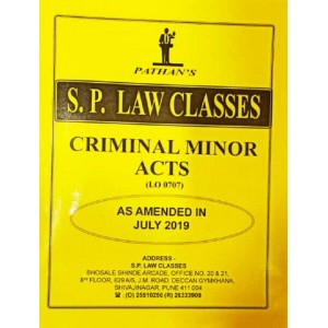 Pathan's Criminal Minor Acts for BA. LL.B [July 2019 Syllabus] by Prof. A. U. Pathan | S. P. Law Classes